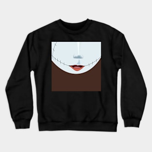 Sally Skellington Face Mask Design Crewneck Sweatshirt